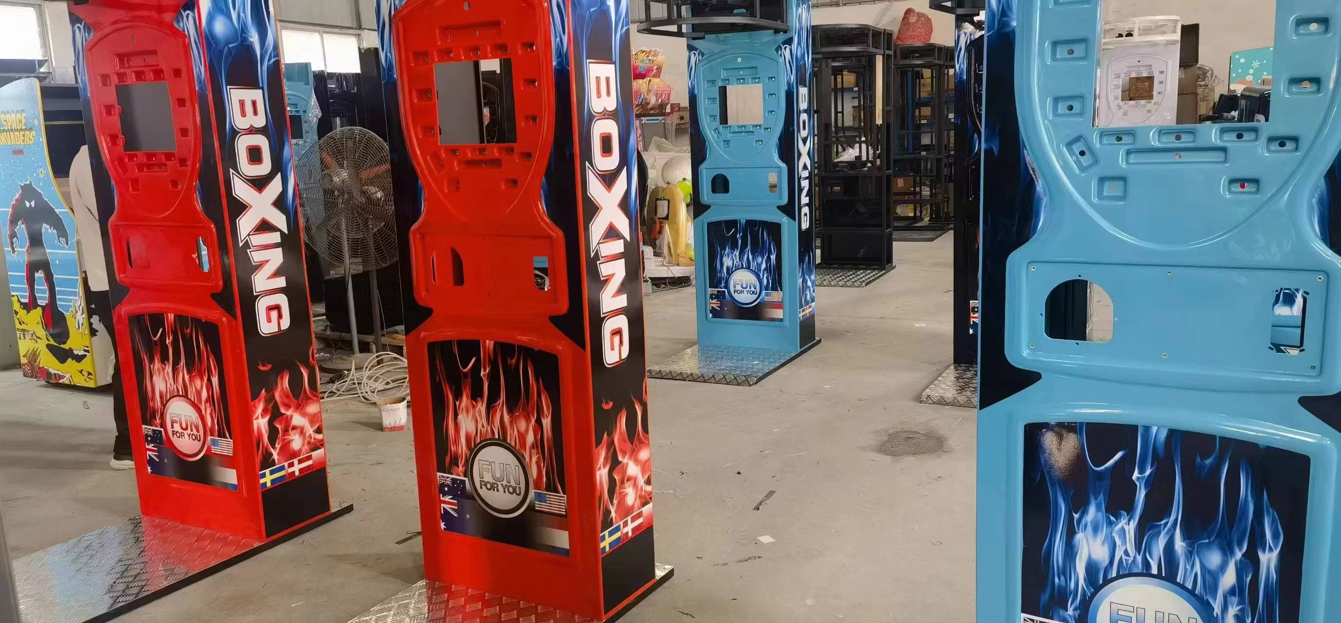 Coin Operated Electronic Sport Punch Amp Kick Boxing Arcade Game Machine Fashionable For Eye-catching Display