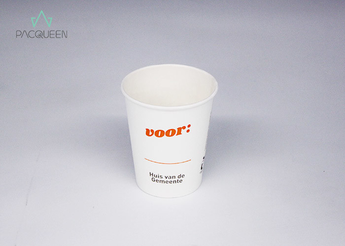 Full Ink Coverage Black White Disposable Drinking Cups Eco Friendly For Hot Drinks