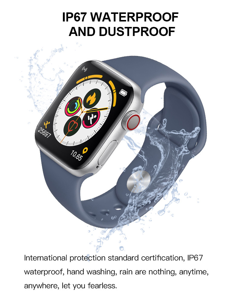 2020 Smart Watch T500 Strap Call Music Player 44MM For Apple IOS Android Phone PK IWO Watch SmartWatch Women Man FK88