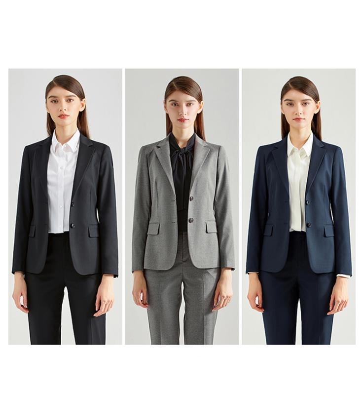 Professional Slim Fit Ladies Blazers Office Wearing Suit with Windproof Fabric Design