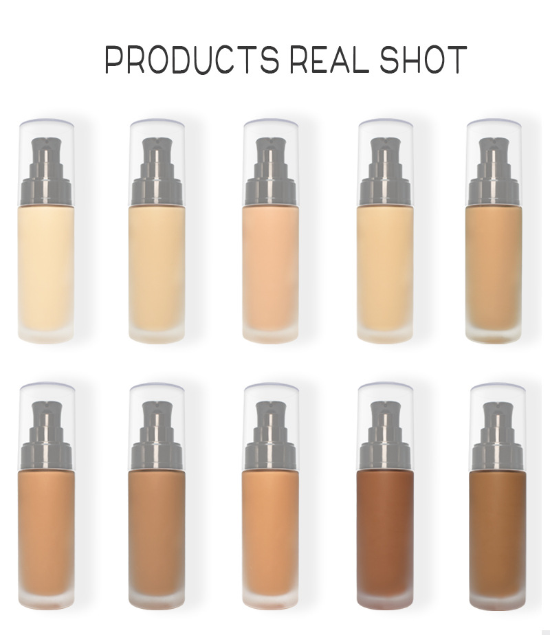 Best Foundation Waterproof Face Makeup Foundation Base Primer No Logo Foundation Private Label For Dark Skin Vegan