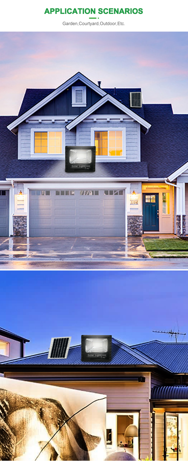 Motion sensor solar light