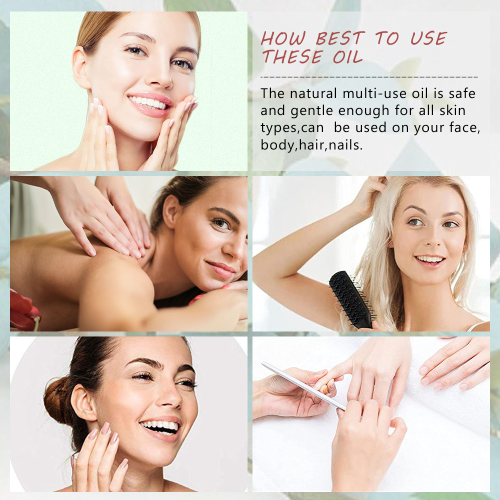 Private Label Eucalyptus Essential Oil Natural Rosemary Eucalyptus Lavender Rose Oil Moisturizer Massage Face Body Hair