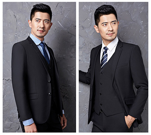 80% Cellulose Acetate Fibre Custom Men Business Suit 2 Piece Breathable