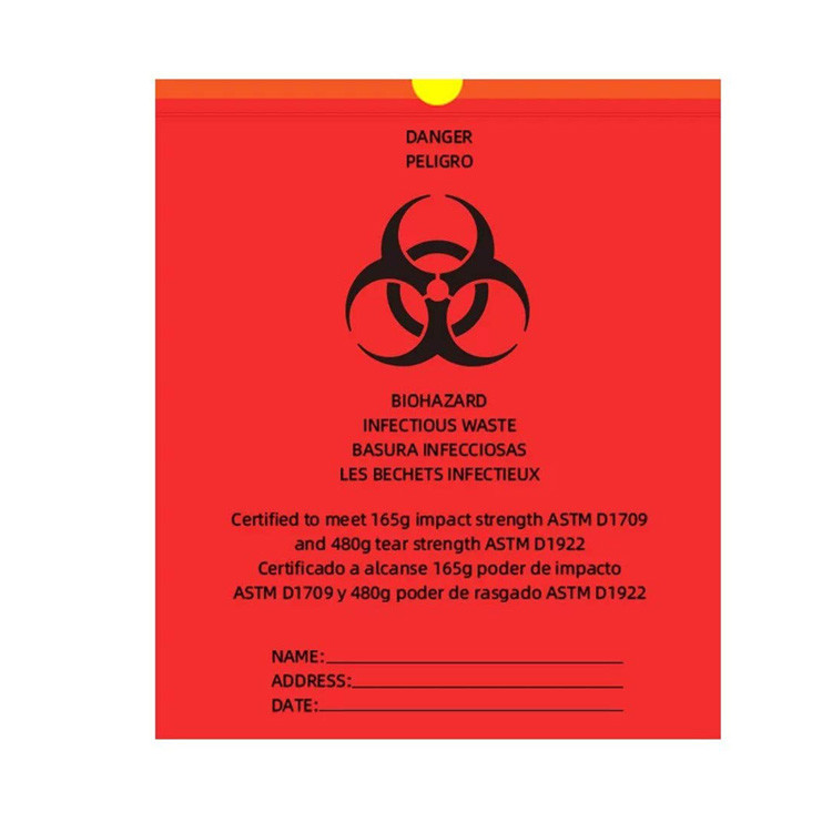 20-30 Gallon Biohazard Waste Disposal Bags , 3.2mil Waste Can Liners