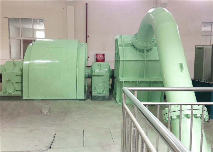 Hydro Power Pelton Water Turbine Generator 100kw Long Life Time High Efficiency