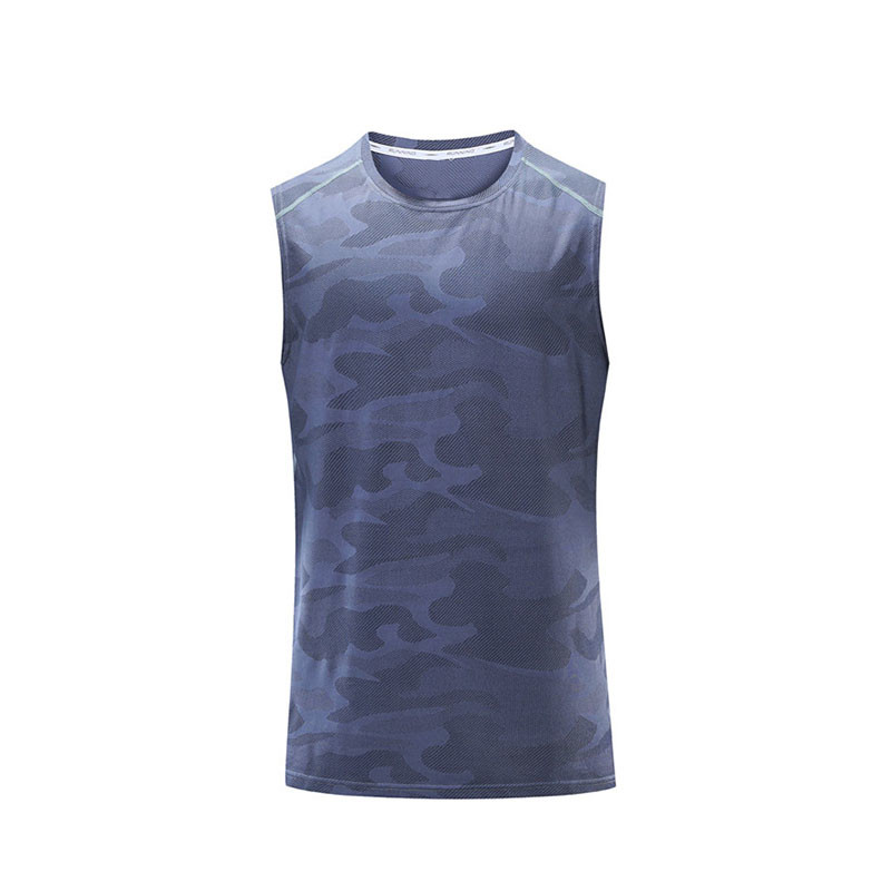 Men'S Sports Quick Drying Round Neck Vest for Running Basketball Shooting