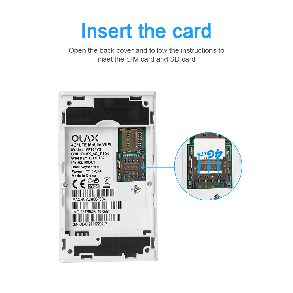 MF981VS 2100mAh MIFI Wifi Router Mobile Broadband Wireless Modem With Sim Card Slot