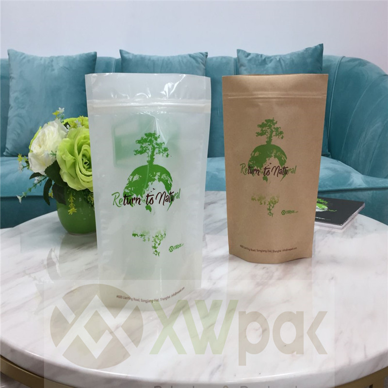 USDA Certified Organic Recycling and compostable kraft paper bag