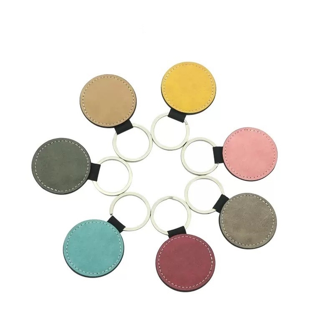 Sublimation Blanks Double-Sided Leather Keychain For Sublimation Printing