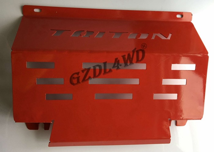 Red Engine Protection Skid Bash Plate For Nissan Navara NP300 2015 2018