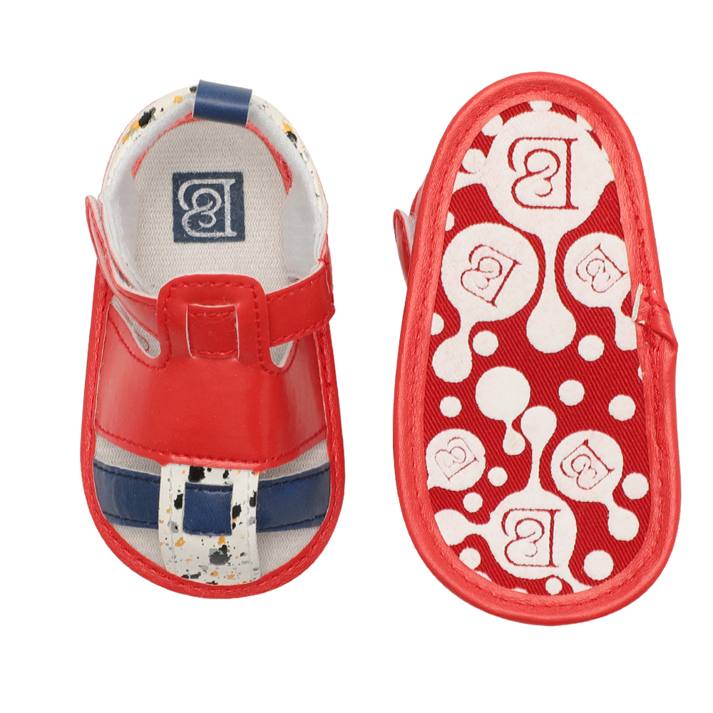 Special design PU Leather upper soft-sole anti slip 0-2 years boy summer outdoor baby sandals summer