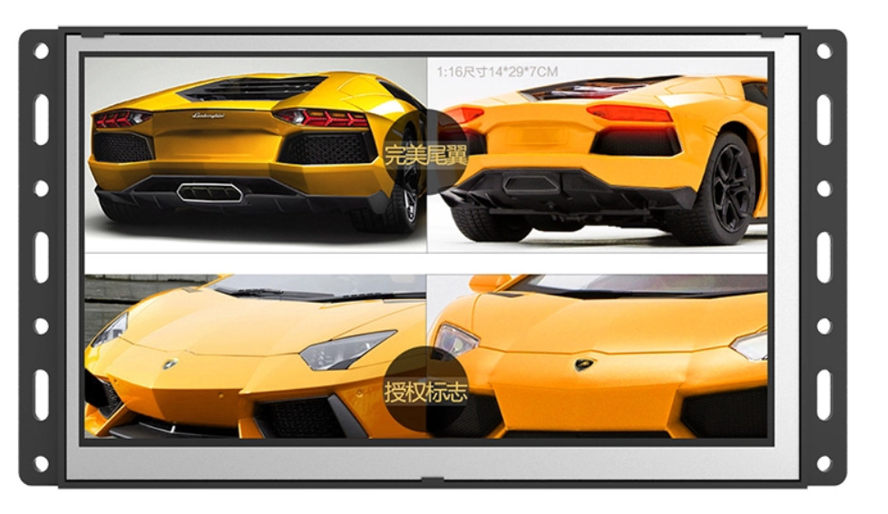 HD 10.1inch 13.3inch Open Frame Interactive Digital Signage Support WIFI BT LAN 4G Optional Metal Case RS232 UART