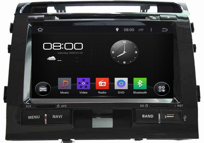 Ouchuangbo Car Stereo GPS Sat Nav Media Player for Toyota Land Cruiser 2008-2010 Pure Android 4.4 System OCB-9006D