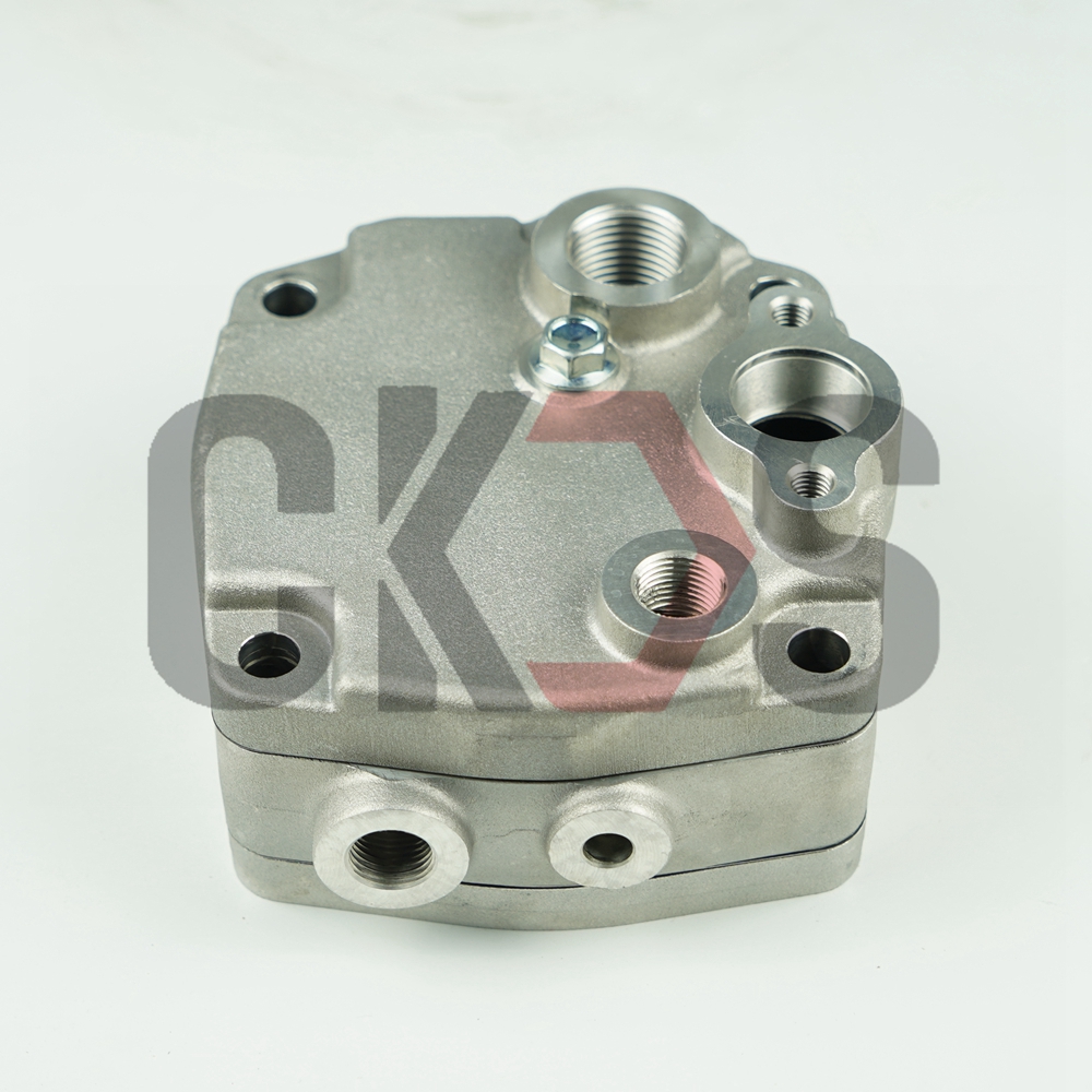 Top Quality HCKSFS Diesel Truck Engine Air Brake Compressor Parts Cylinder Head for Isuzu 6HK1 Engine