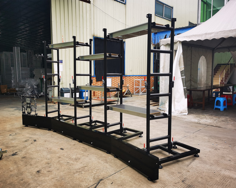 Hanging Curved LED Screen 0.8M 0.5M Aluminum Alloy Truss