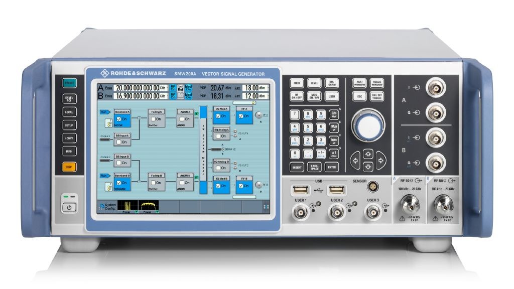Rohde Schwarz Vector Signal Generator SMW200A up to 67 GHz 2 GHz modulation bandwidth
