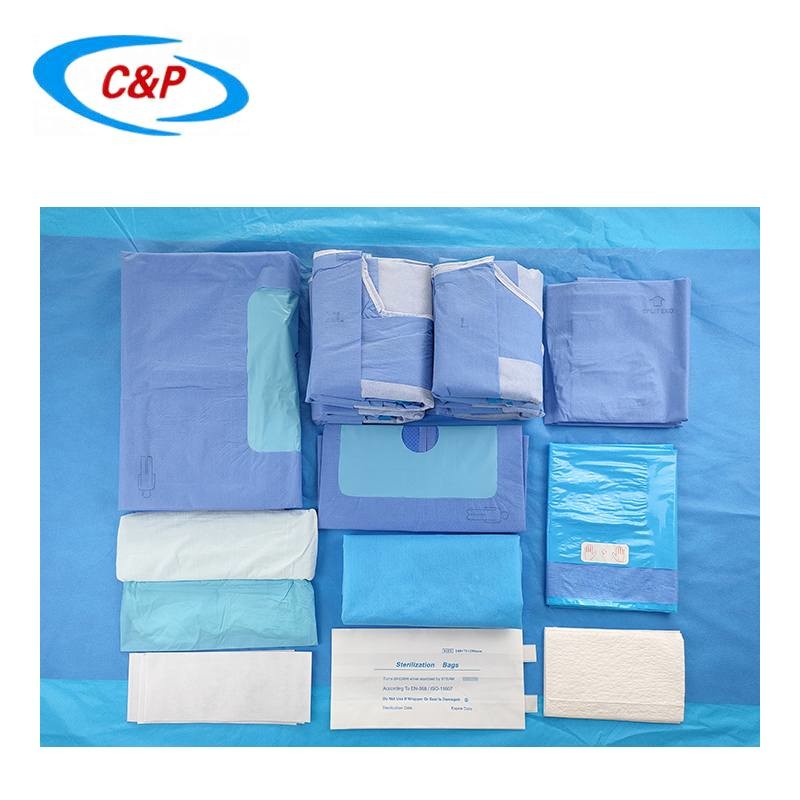 Waterproof Blue Knee Arthroscopy Orthopedic Drape Pack For Hospital/Clinic