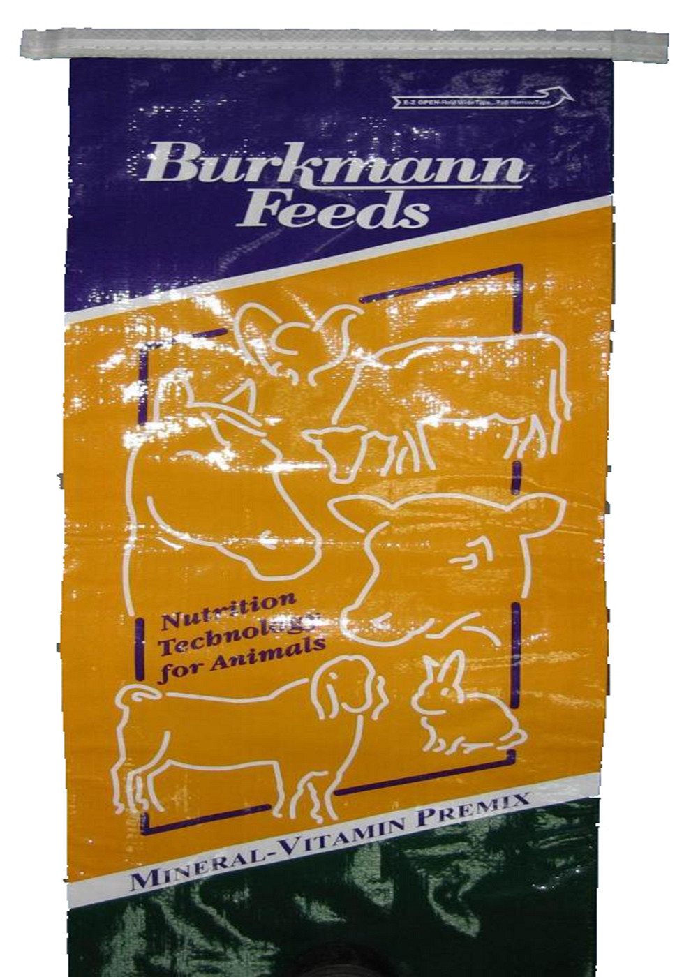 White Woven Polypropylene Feed Bags Dog Food Sack With Gravure Printing