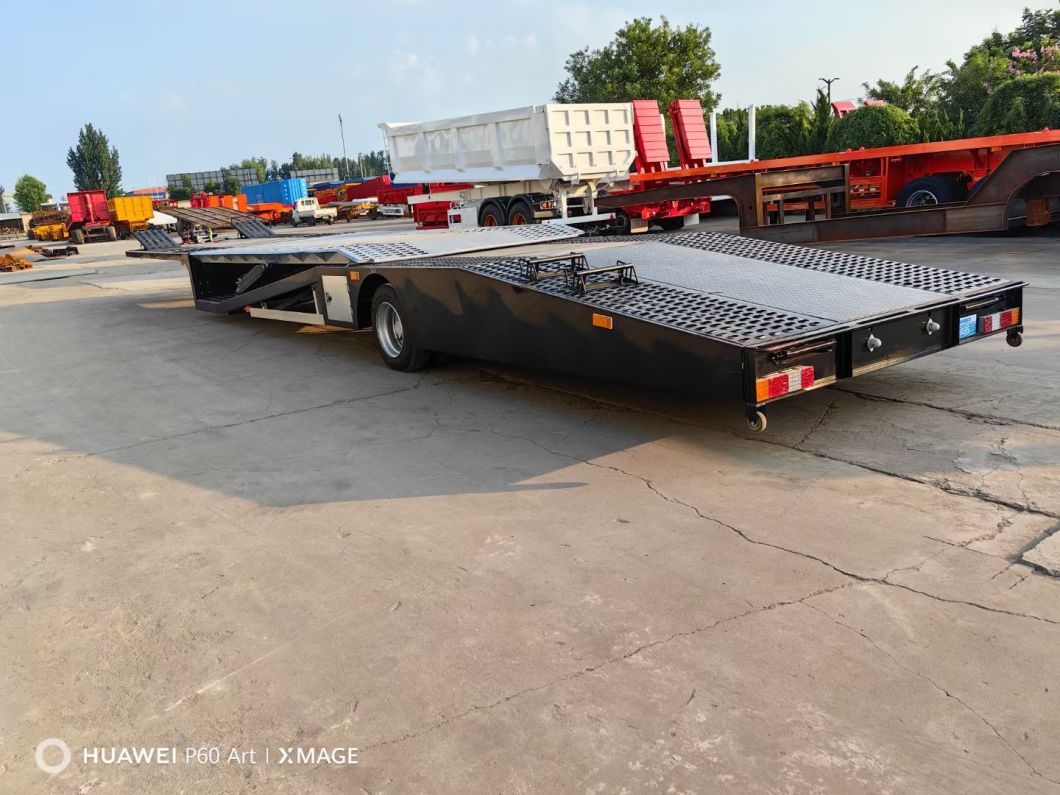 Single-Axle Pickup Truck Transport Semi-Trailer 4 Car Carrier Trailers