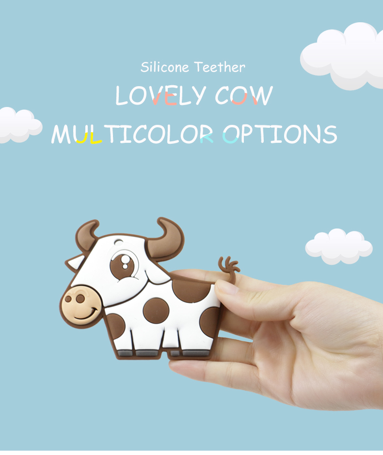 BPA Free Silicone Baby Teether Chewable For Nursing Gift OEM