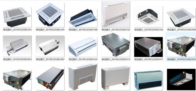 chilled water terminal units,cassette water fan coil units with build in water pump 2pipe system