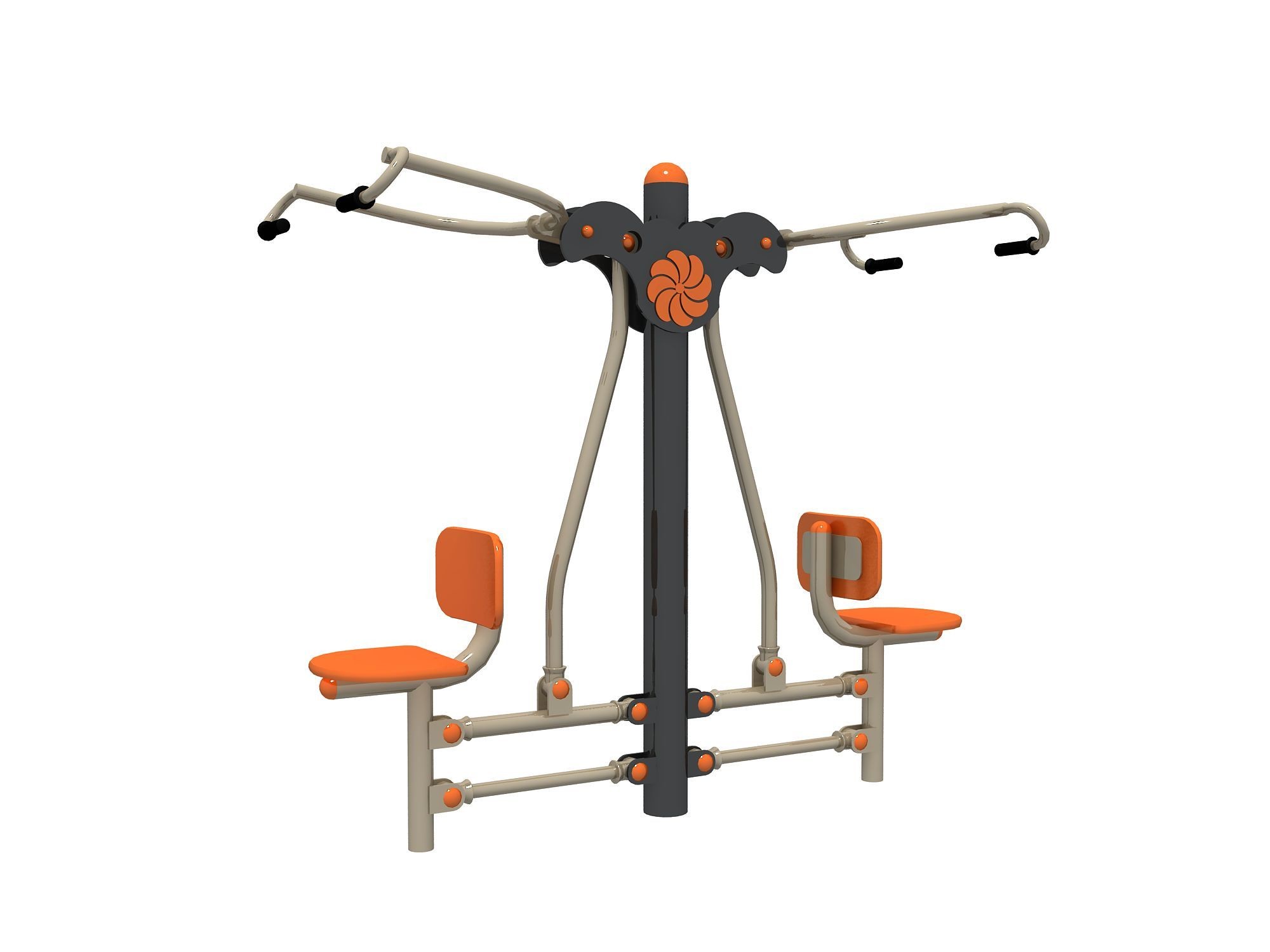 Outdoor&Indoor Physical Fitness Equipment Double Sitting and Pushing gym Equipments