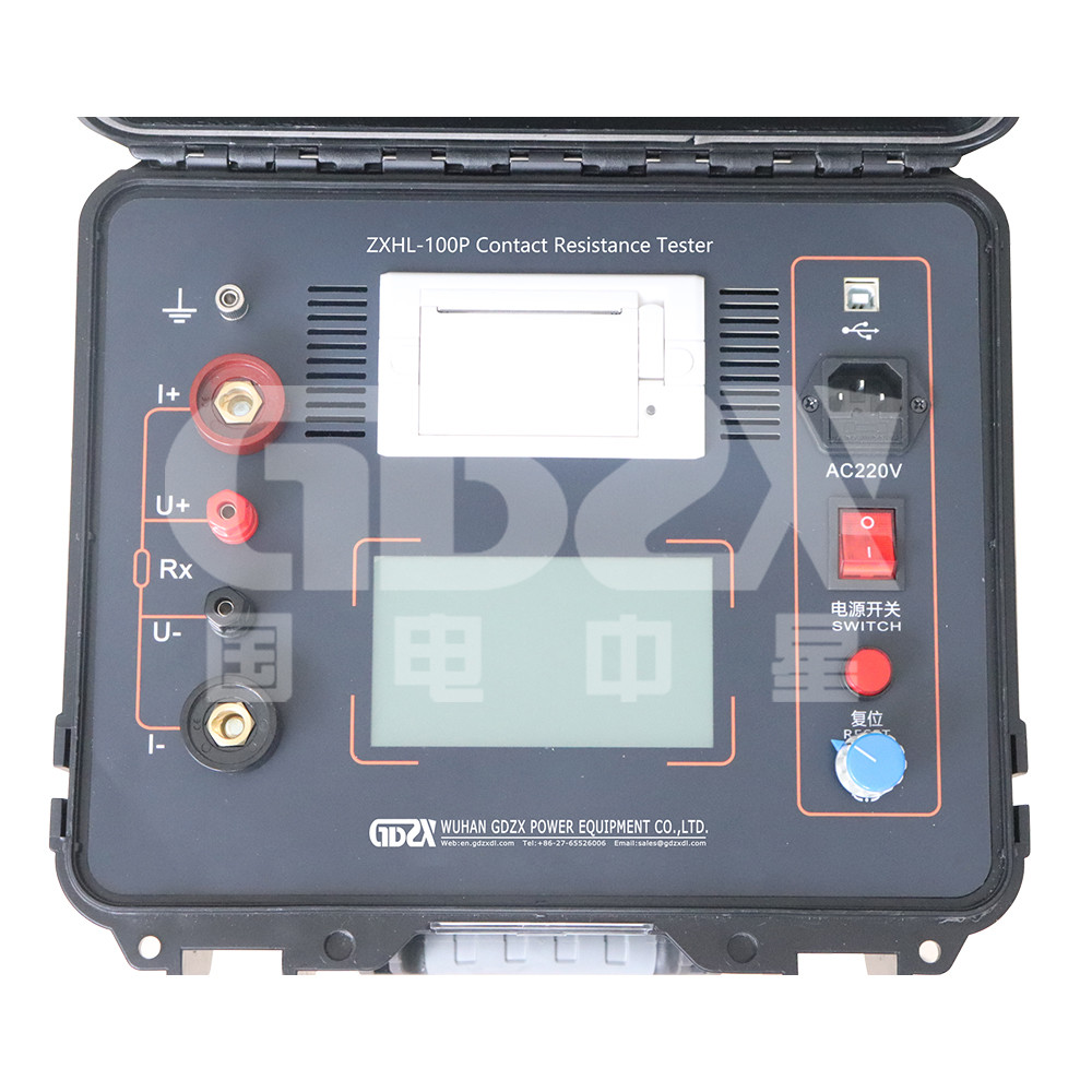 ZXHL-100P High Precision Portable DC 50A 100A Contact Resistance Test Set