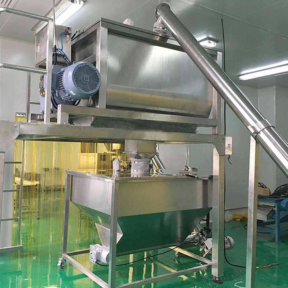 SUS304 Horizontal Ribbon Blender Pharmaceuticals 5L Ribbon Blade Mixer