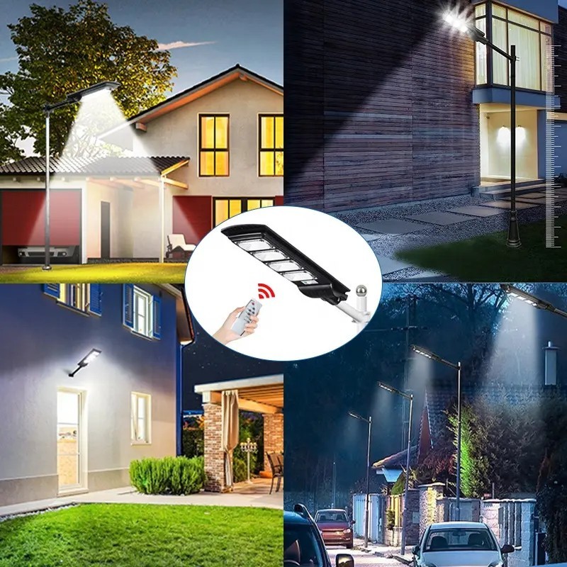 Outdoor IP65 Intelligent Solar Street Light 60W Solar Powered Motion Activated Light