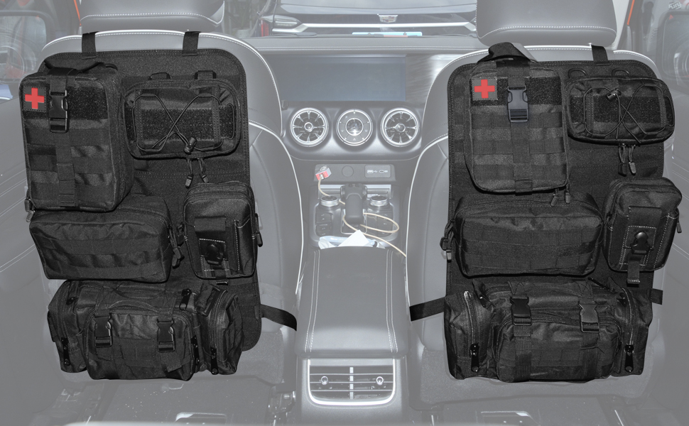 Tactical Front Seat Back Storage Bag