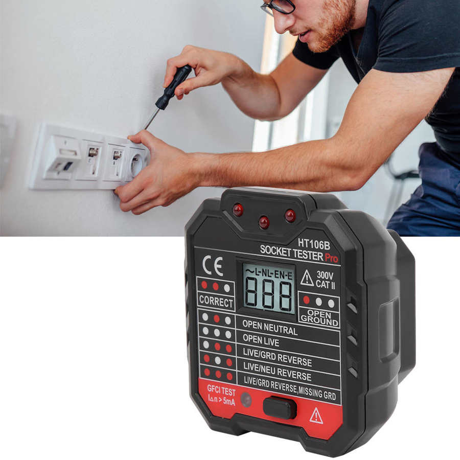 HT106B Socket Plug Tester For Voltlage Measurement