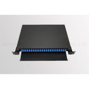 Buy cheap SC / UPC 24 Port Sc Fiber Patch Panel , Lc Connector Patch Panel Telcordia GR-1209 product