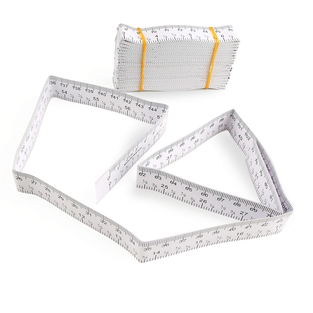 Custom Logo 1.5 M/60 Inch Paper Tape Measure Wound Measuring Rulers Color Print Paper Ruler For Hospital