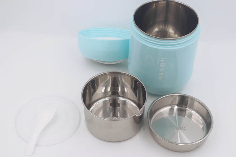 1.8L PP Plastic Thermos Lunch Box Stainless Steel 304#
