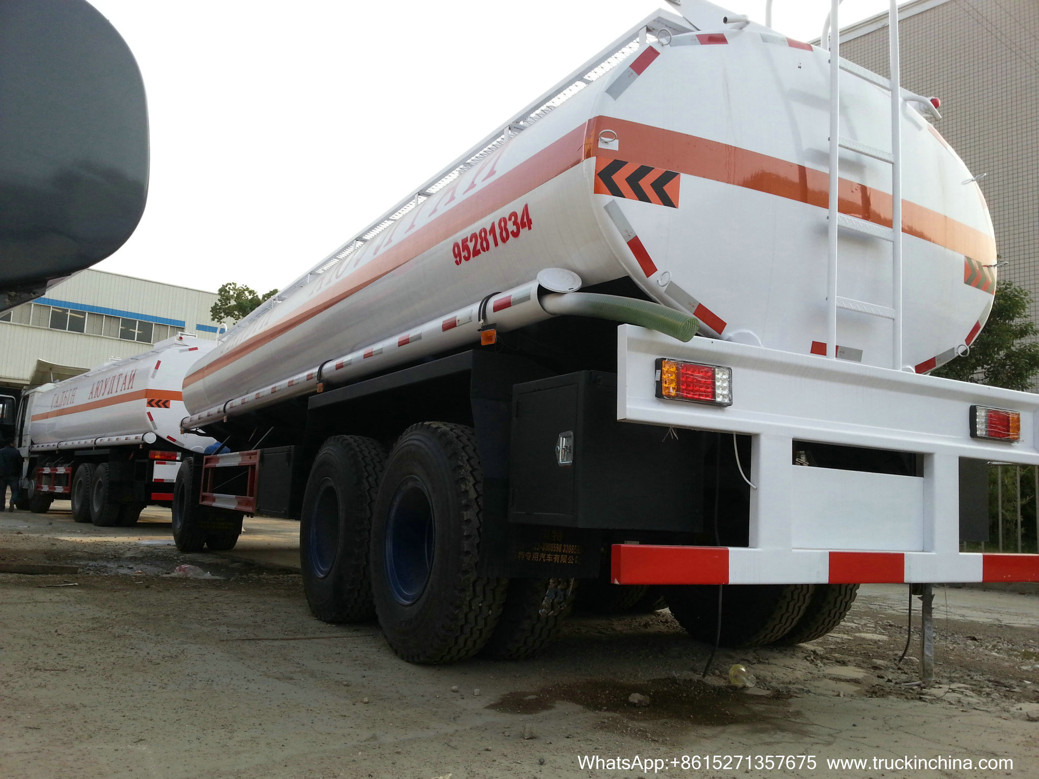 Oil Tank Full Trailer (Customizing 2-3-4 Axles Dolly Tanker 10CBM -30 For Palm Oil Crude Fuel / Petrol Oil Delivery