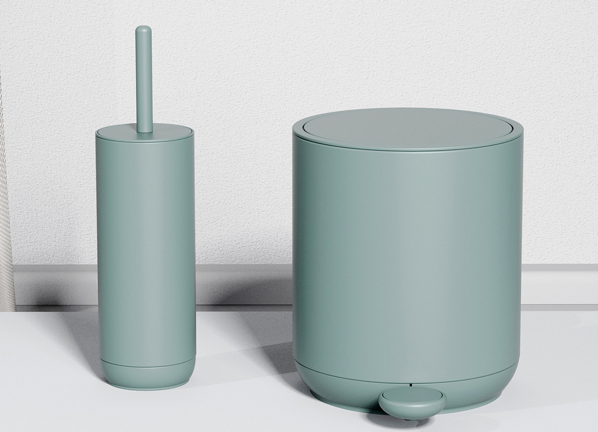 Household Living Room Organizer Step On Garbage Can With Soft Close Trash Can