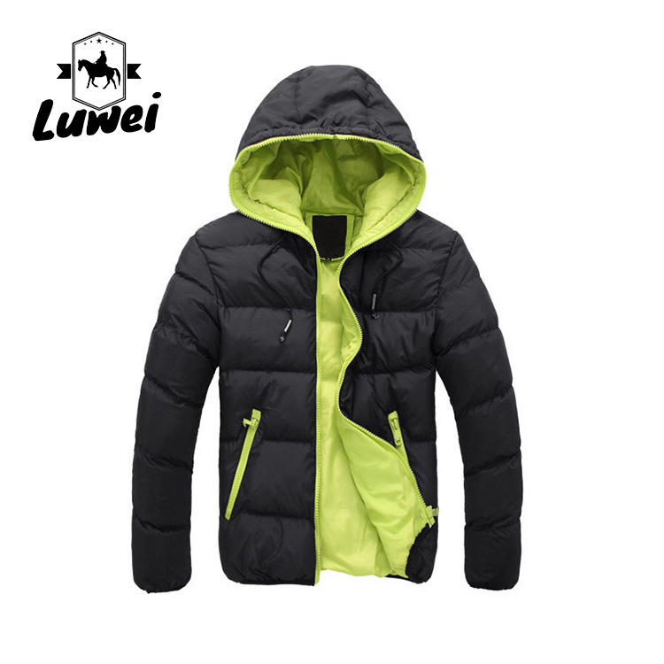 Long Sleeve Cotton Padded Jackets Zipper Utility Thicken Hooded Coat