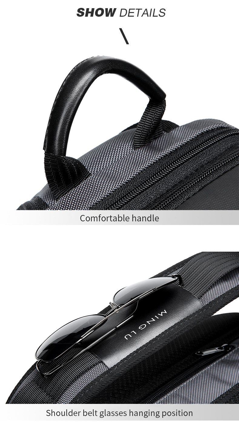Factory wholesale custom LOGO fashion anti theft men customized waterproof shoulder chest crossbody sling bag for men