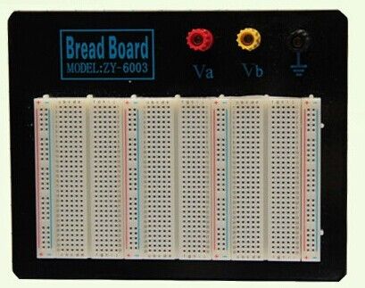 Black Plate Solderless Breadboard Projects 1100 Points Plastic Housing
