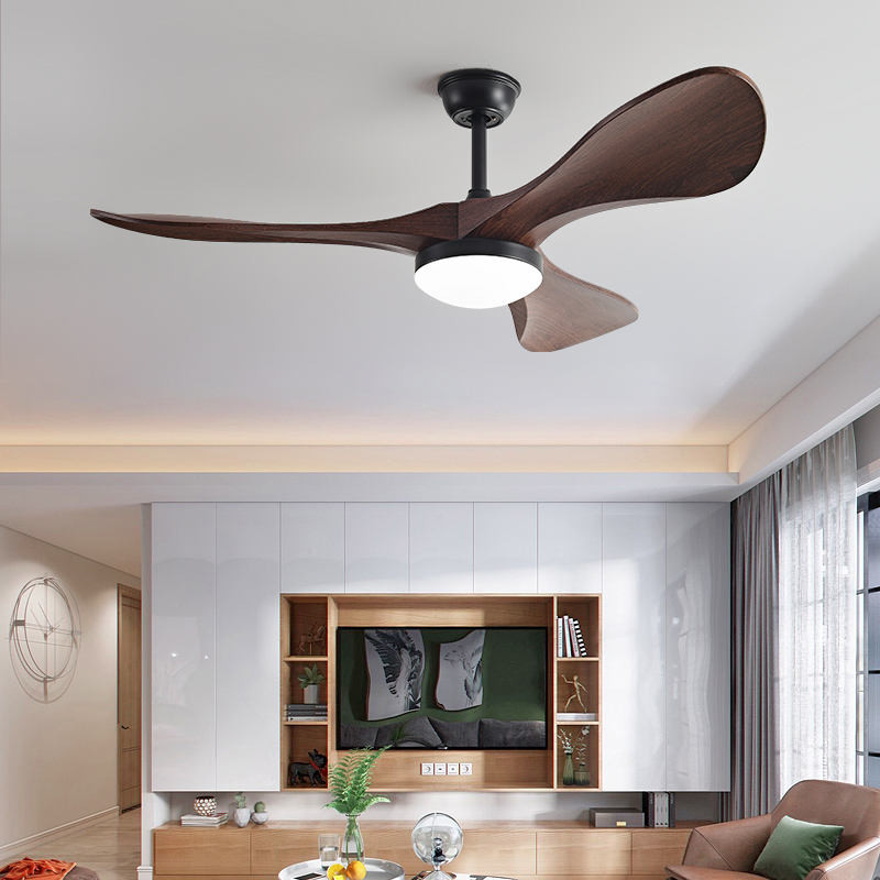 DC Motor Remote Control ABS 3 Blades 42 Inch 52 Inch Led Ceiling Fan With Light