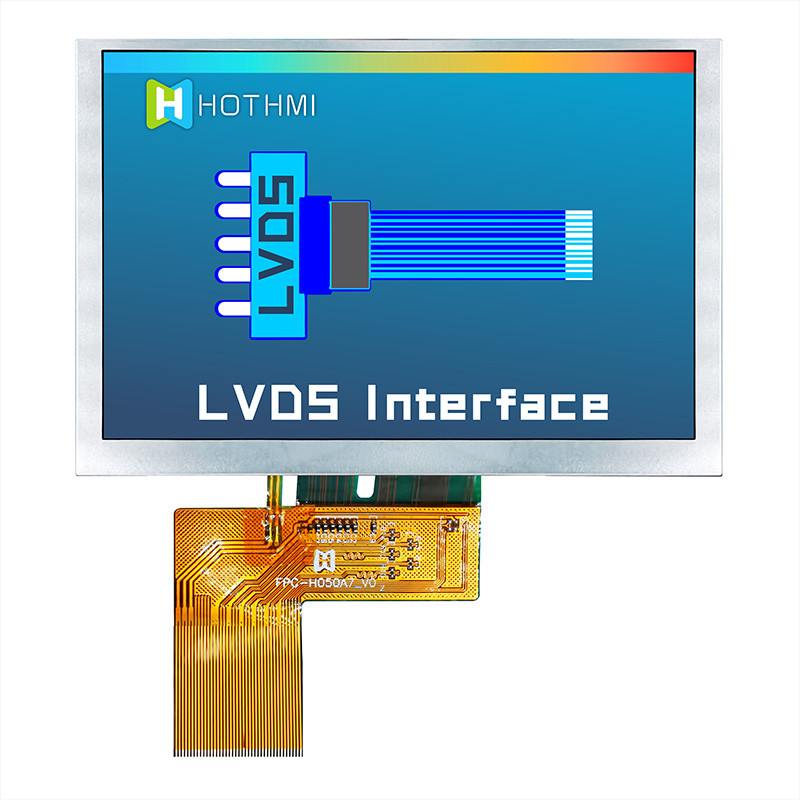 5.0 Inch 800x480 Display IPS Sunlight Readable Monitors TFT LCD Display Manufacturer