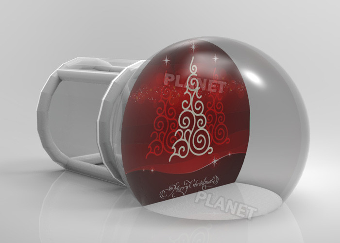 Custom Backdrop Inflatable Christmas Photo Snow Globes With Tunnel