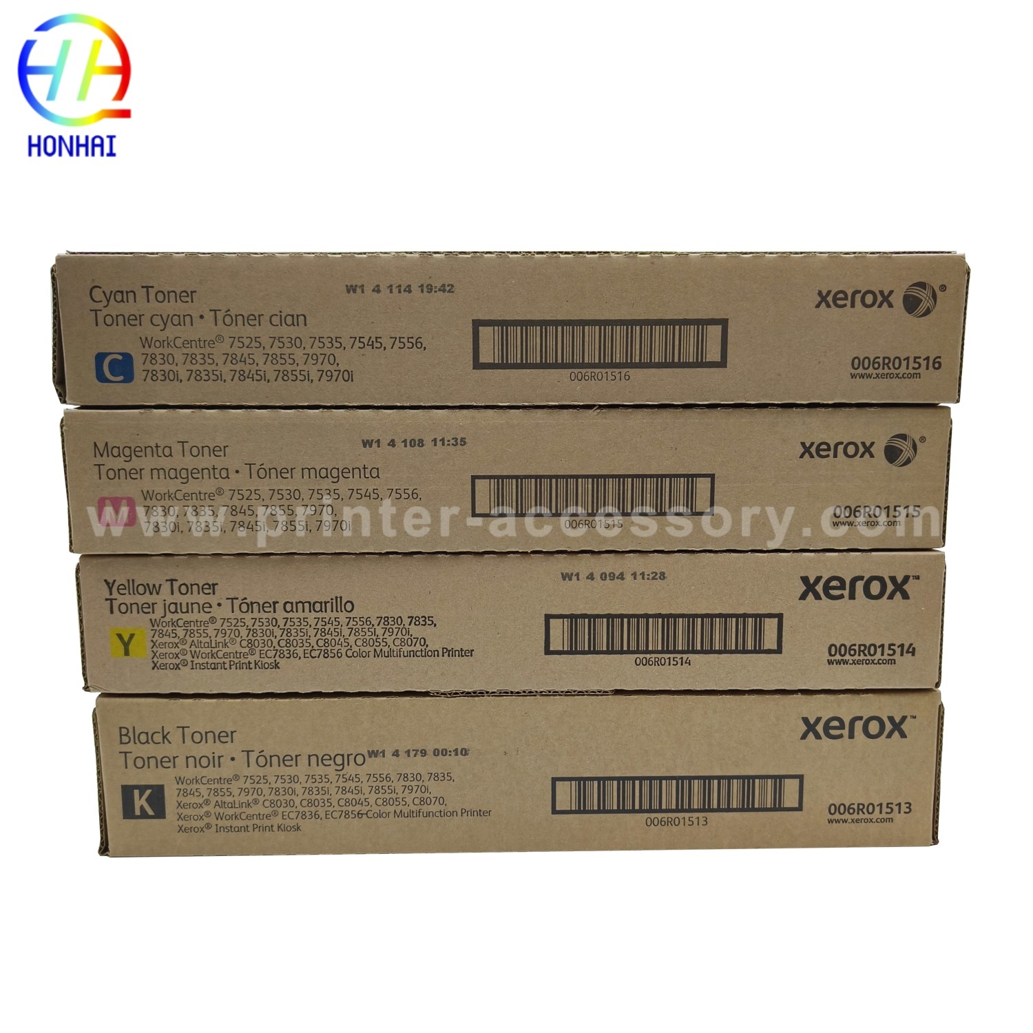 Original New Toner Cartridge For Xerox WorkCentre 7525 7530 7535 7545 7556 7830 7835 7845 7855 7830i 7835i 7845i 7855i 7970 7970i 006R01513 006R01514