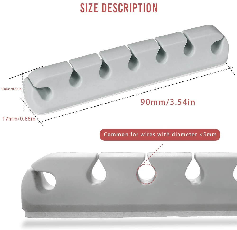 Creative Silicone Desktop Charging Cable Organizer Multifunctional Silicone Circuit Manager