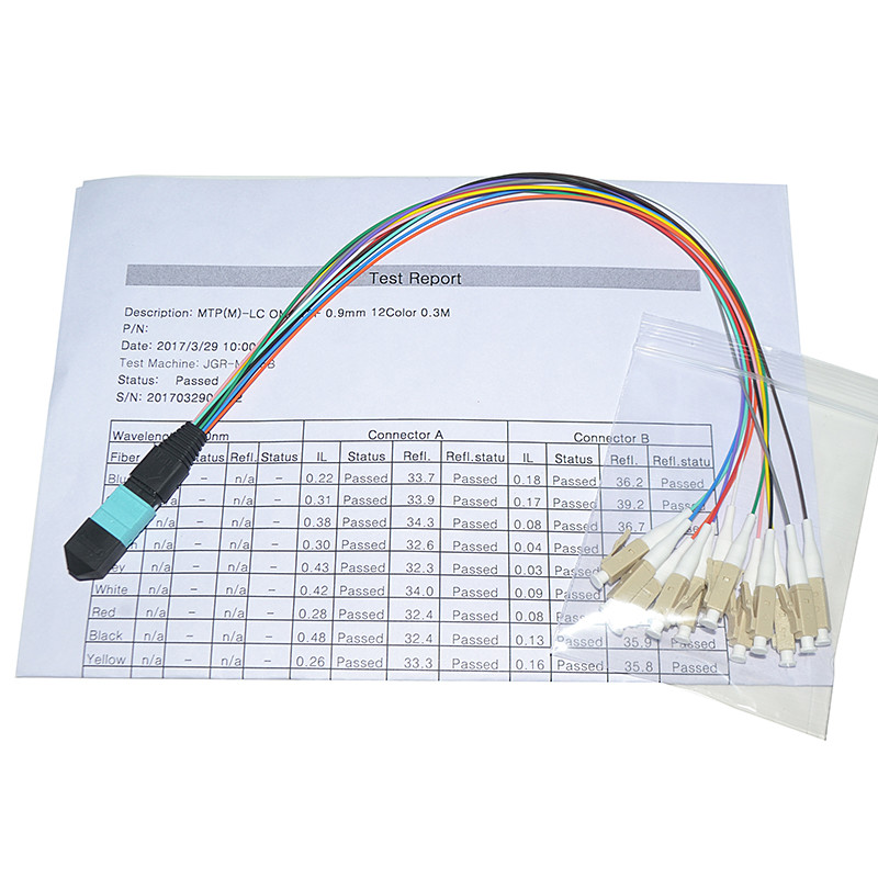 Multimode 8/12/24 Core LSZH 0.5m MPO MTP Patch Cord