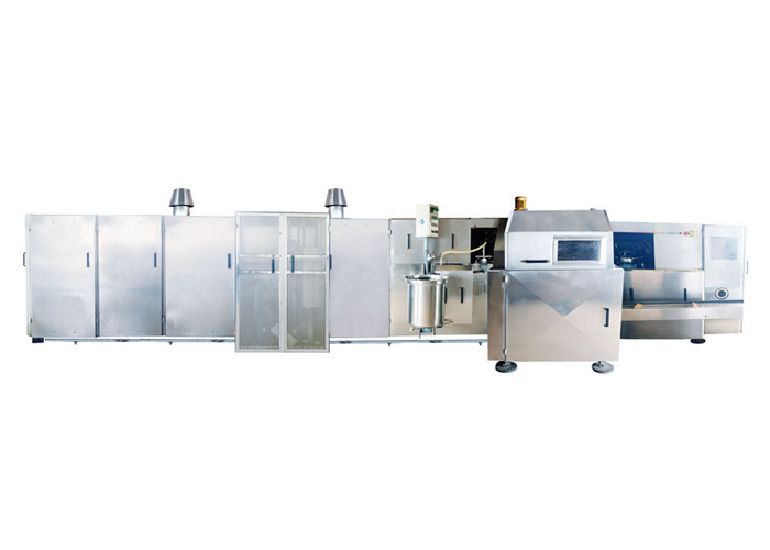 Full Automatic Industrial Ice Cream Machine For Making Waffle Basket 1.5KW Double Door