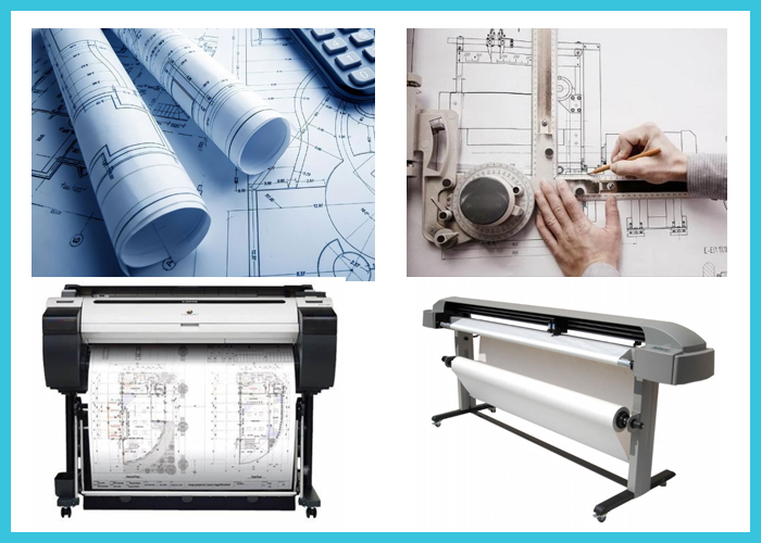 80g Uncoated Inkjet CAD Garment Plotter Paper 36" - 89" Recycled Moistureproof