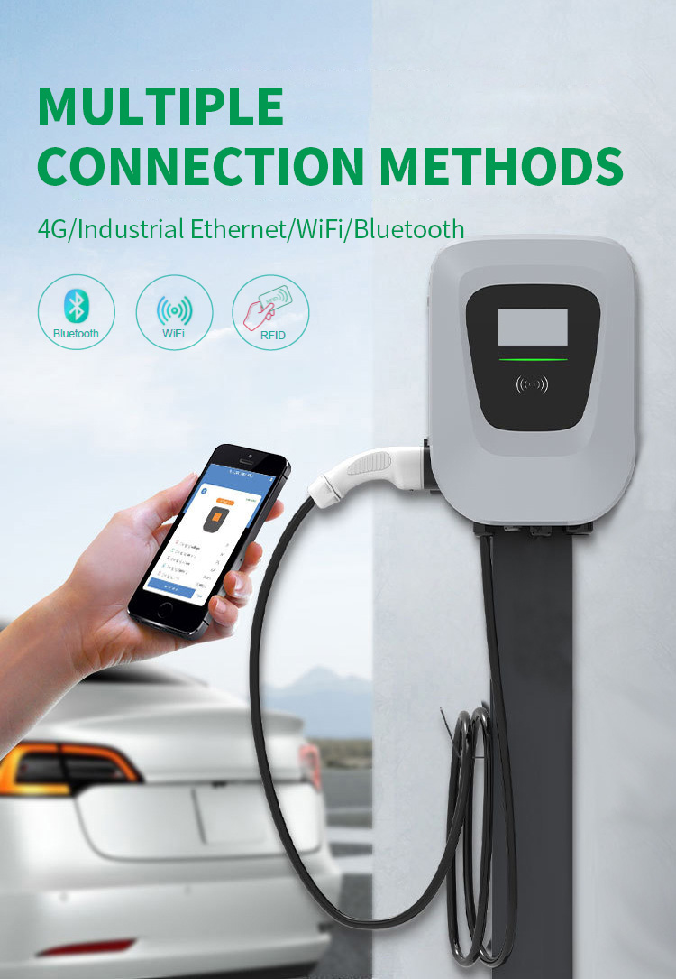 Highfly EU Warehouse In Stock CE TUV 7KW 32A Type 2 Car EV Charger AC EV Charger Electric EV Charging Station Wall Box