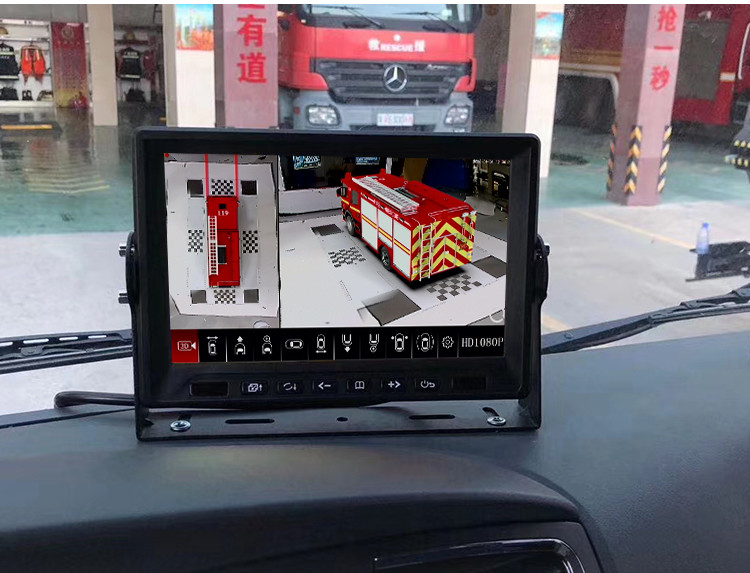 170deg IP68 1080P Reverse Camera Automotive Security Camera Bird View System